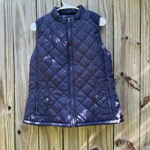 Argstar Quilted Navy Puff Vest for Women